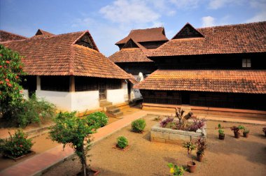 Tamil Nadu Hindistan Asya 'daki Padmanabhapuram Sarayı' nın bir kısmı.