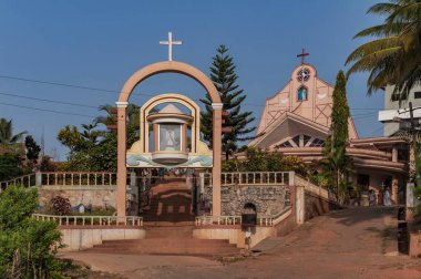 Church, yellapur, uttara kannada, karnataka, india, asia  clipart