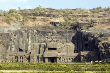 Ellora mağaraları kailash tapınağı Aurangabad Maharashtra Hindistan Asya