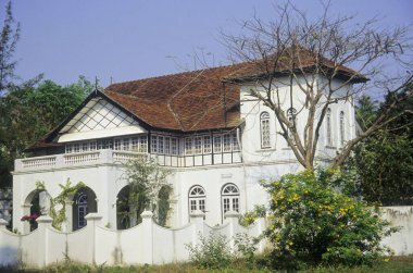 Bunglow, kale arabası, kerala, Hindistan 