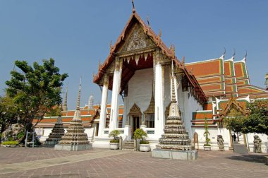 Wat Phra Chetuphon Manastırı Kralı Rama bir Chakri hanedanı Tayland 'daki en büyük 16. yüzyıl tapınağı; Phra Uposatha Ana Şapeli; Tayland; Güneydoğu Asya