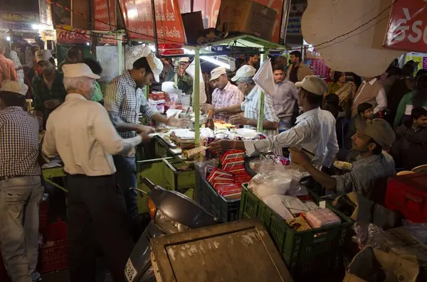 stock image food stall Ahmedabad Gujarat India Asia 