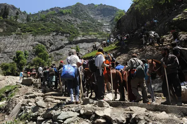 Pilgrim, amarnath yatra, jammu Kashmir, Hindistan, Asya