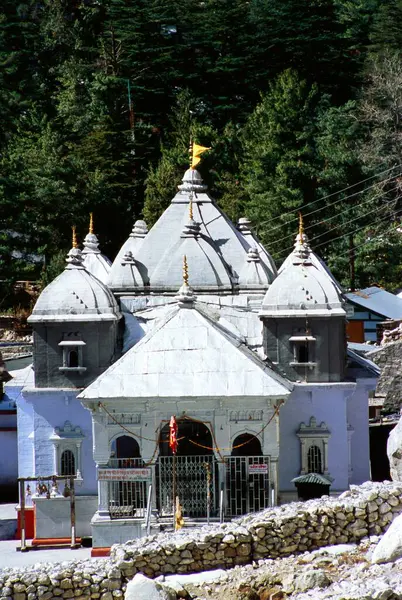 stock image Temple of river Ganga Gangotri , Uttaranchal , India