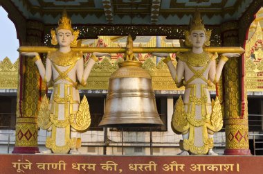 Heykel, küresel vipassana pagoda, gorai, mumbai, maharashtra, Hindistan, Asya 