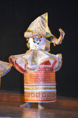 Manipuri halk dansları raslila, Manipur, Hindistan   