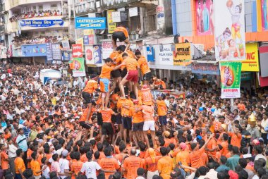Govinda - Janmashtami festivali Dadar, Bombay Mumbai, Maharashtra, Hindistan 