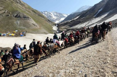 Pilgrim, amarnath yatra, jammu Kashmir, Hindistan, Asya 