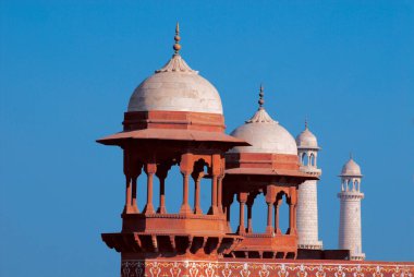 Darwaza i rauza 'nın Chhatris' i, agra, delhi, Hindistan, Asya