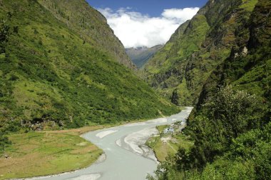 River mursyungdi, Tal, Nepal 