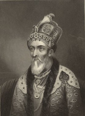 Minyatür Resim, Mahomed Suraj-oo- deen Shah Gazee Delhi 'nin başyapıt kralı Delhi' nin asi kralı 20 Eylül 1857 Kuzey, Hindistan
