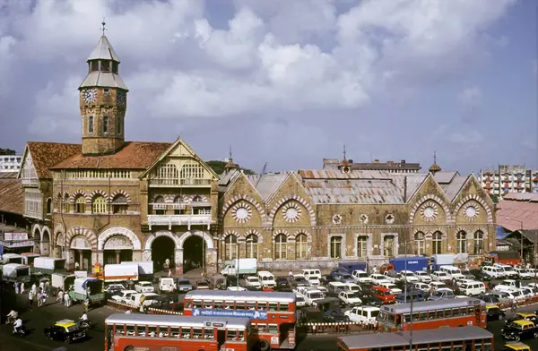 stock image Mahatma Jyotiba Phule market earlier known as Crawford market, selling fruits, vegetables and groceries, Mumbai Bombay, Maharashtra, India 