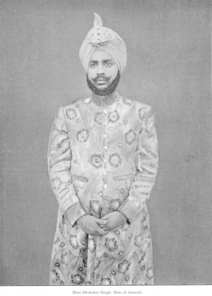 stock image Princes of India, Bhai Shubsher Singh, Rais of Arnauli, Punjab, India  