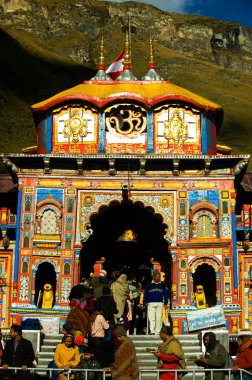 badrinath temple uttarakhand India Asia  clipart