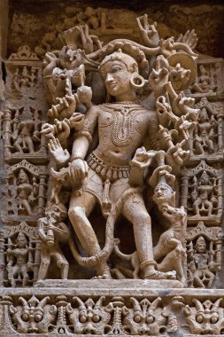 Kraliçe heykeli, Patan, Gujarat, Hindistan 