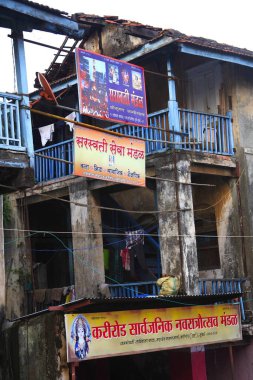 Jamshetji Tadiwala chawl, Mahadev Palav Marg, Curry Road, Bombay Mumbai, Maharashtra, Hindistan 26 Ağustos 2009