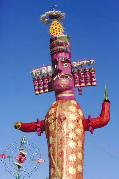 stock image Ravan statues, Ramleela Dussera dusera Festival, india 