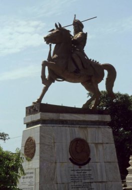 statue of bajirao peshawa, pune, maharashtra, india  clipart