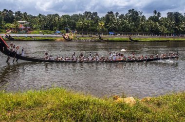Yılan yarışı, onam festivali, kerala, Hindistan, Asya 
