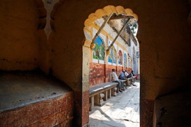 Baş giriş, Shree Ram mandir, Tulsibaug Peshwa time, Pune, Maharashtra, Hindistan 