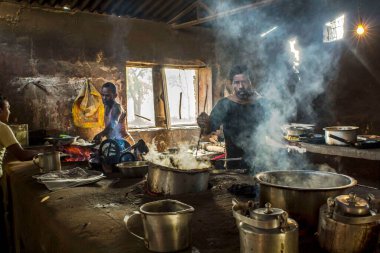 Dhaba, Jamshedpur, Jharkhand, Hindistan, Asya 