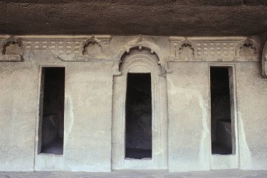 Viharas at Bhaja Caves, Malavli, Lonavala, District Pune, Maharashtra, India, Asia clipart