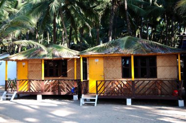 Huzurevleri, Palolem Sahili, Kanakona, Goa, Hindistan, Asya