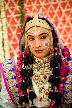 Raasleela gopi dasi, mathura, uttar pradesh, Hindistan, Asya 