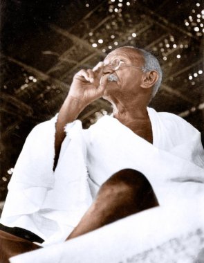 Mahatma Gandhi İnşaat İşçileri Konferansı, Madras, Tamil Nadu, Hindistan, Asya, 24 Ocak 1946 