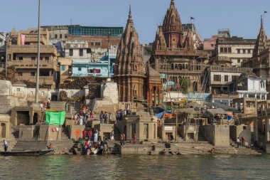 Manikarnika ghat, varanasi, uttar pradesh, Hindistan, Asya  