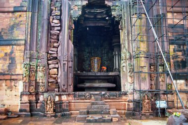 Shivalinga, Shiva Tapınağı, Bhojpur, Madhya Pradesh, Hindistan 