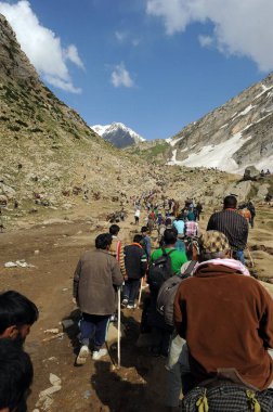 Pilgrim, amarnath yatra, jammu Kashmir, Hindistan, Asya