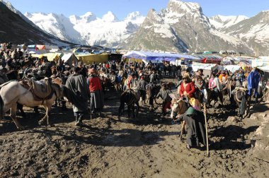 Pilgrim, amarnath yatra, jammu Kashmir, Hindistan, Asya 