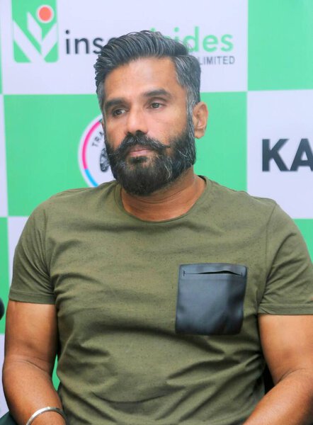 Суниел Шетти, индийский актер, кинопродюсер, телевизионный деятель, Нью-Дели, Индия, 23 мая 2017