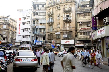 Kalbadevi yolu, Deniz hatları, Bombay Mumbai, Maharashtra, Hindistan 