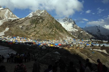 Pilgrim, amarnath yatra, jammu Kashmir, Hindistan, Asya