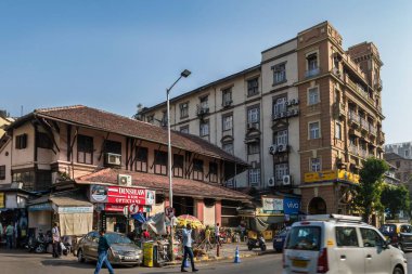 Parsi Ateş Tapınağı, Dadabhai Naoroji Yolu, Mumbai, Maharashtra, Hindistan, Asya 