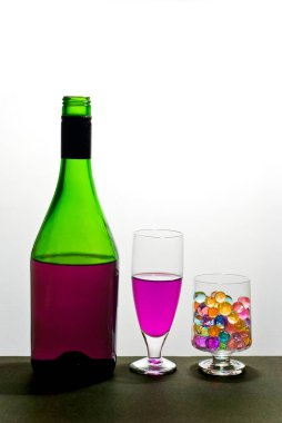 Glassware with color liquid , India clipart