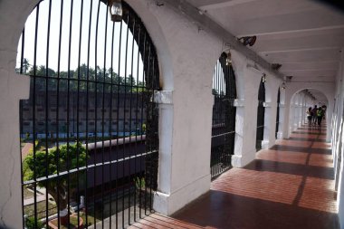 Koridor, Hücresel Hapishane, Kala Pani, İngiliz Koloni Hapishanesi, Port Blair, Güney Andaman Adası, Andaman ve Nicobar Adaları, Union Territory, UT, Hindistan