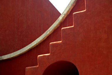 Jantar Mantar 'ın basamakları - Yeni Delhi Hindistan 