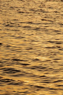 Günbatımında Arap denizinin köpüklü suyu; Nariman Point; Churchgate; Bombay Mumbai; Maharashtra; Hindistan