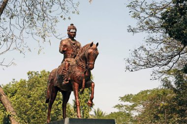 Basvraj Karnataka heykeli. Yazan Karnataka Lingraj Samaj Pune Garden, Pune, Maharashtra, Hindistan 