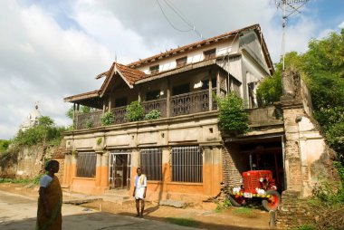 Tindivanam yakınlarındaki Vidur 'daki eski Jain evi, Tamil Nadu, Hindistan 