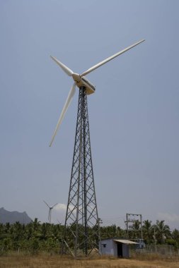 Yel değirmeni elektrik santrali; Kanyakumari; Tamil Nadu; Hindistan