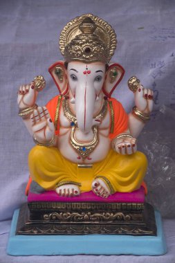 Lord Ganesha 'nın İdolleri satılık, Pune, Maharashtra, Hindistan, Asya