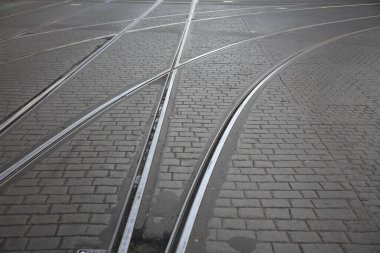 Göteborg, İsveç, İskandinavya 'da tramvay rayları 