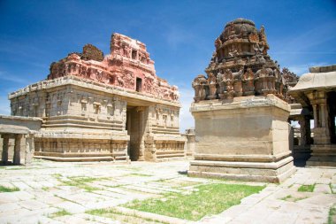 Krishna tapınağı 15. yüzyılda Kral Krishnadevarya tarafından inşa edildi; Hampi; Karnataka; Hindistan