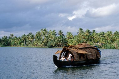 Backwater, Alappuzha, Kerala, Hindistan 