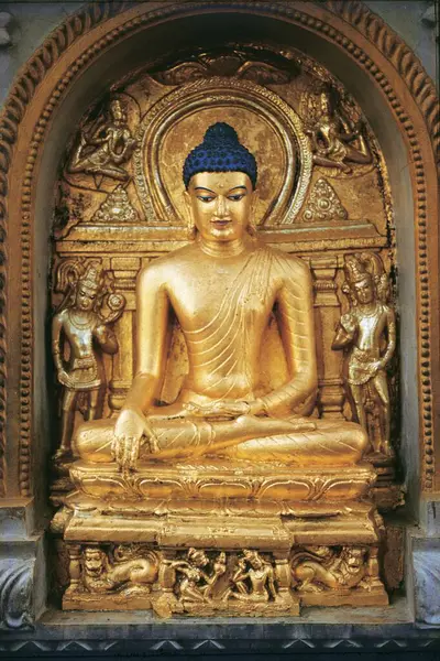 stock image Buddha statue, bodhgaya, bihar, india, asia  