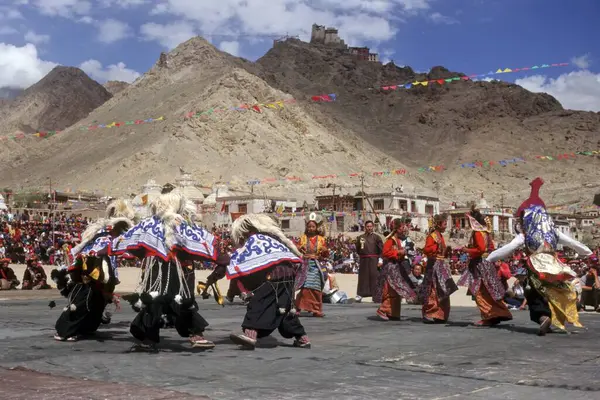 stock image ladakh folk festival dance, ladakh, jammu and kashmir, india 